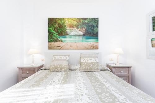Postel nebo postele na pokoji v ubytování Vivienda vacacional La Laguna Deluxe 9