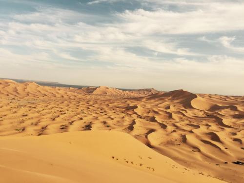 an image of a desert with sand dunes at Luxury Desert Queen Camp in Merzouga
