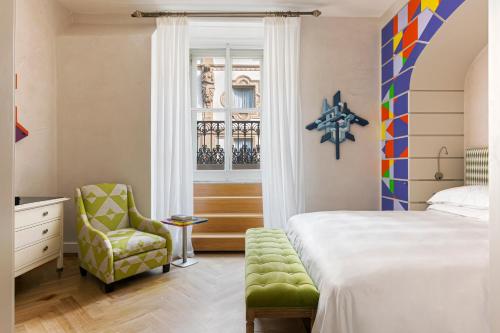 Un ou plusieurs lits dans un hébergement de l'établissement Galleria Vik Milano - Townhouse Galleria - Small Luxury Hotels of the World