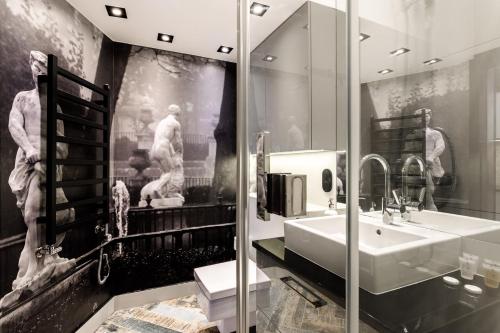Vonios kambarys apgyvendinimo įstaigoje 3D WYGODA Apartamenty