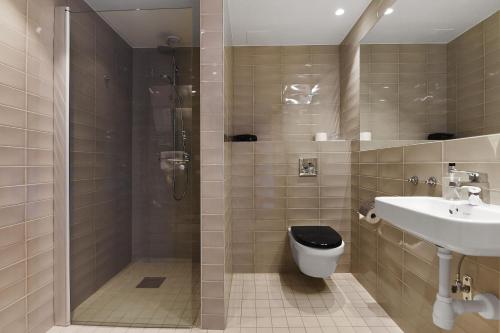 Koupelna v ubytování Ersta Hotell & Konferens