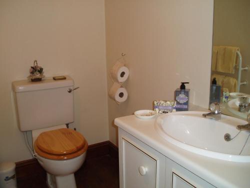Kylpyhuone majoituspaikassa Barn-Gill House