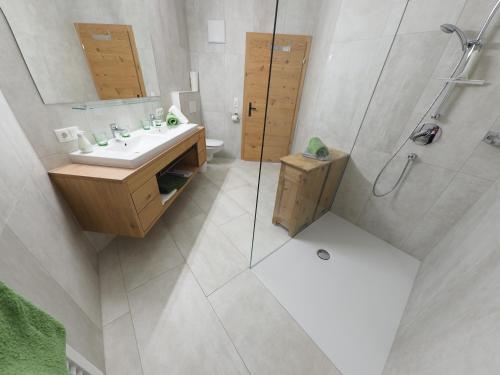 A bathroom at Ferienwohnung Widkal
