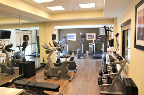 Fitness centrum a/nebo fitness zařízení v ubytování Holiday Inn Express & Suites Charlotte-Concord-I-85 by IHG