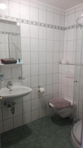 Koupelna v ubytování Apartment House Seerose self check-in