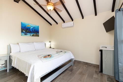 Casa Nova Cabanasにあるベッド