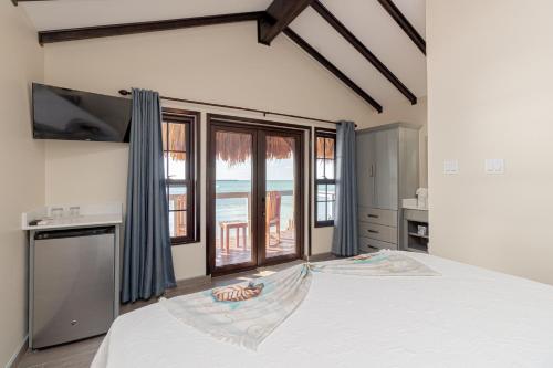 Llit o llits en una habitació de Casa Nova Cabanas