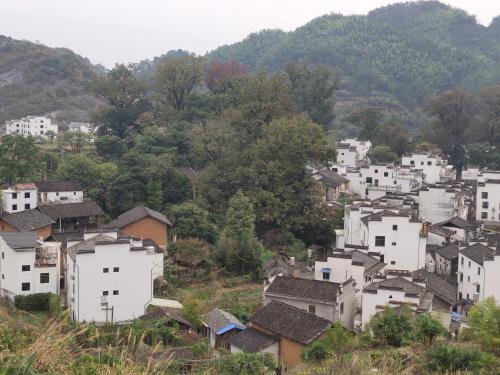 婺源石城靈巖農家客棧鳥瞰圖