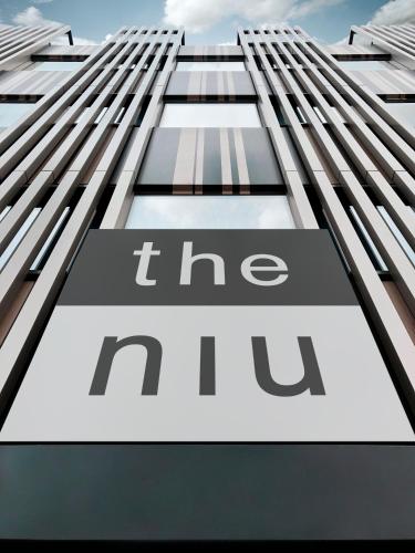 a sign on the side of a building at Holiday Inn - the niu, Dairy Haarlem in Haarlem