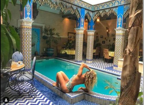 Swimmingpoolen hos eller tæt på Riad Puchka