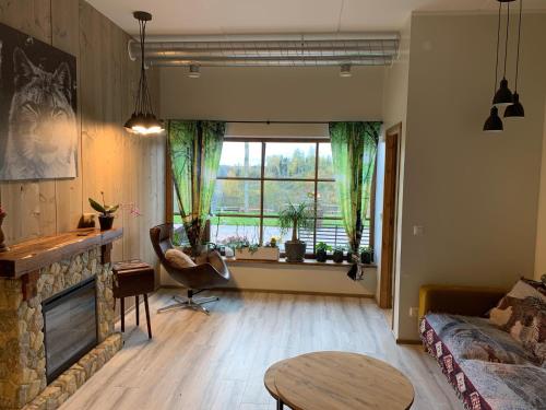 Χώρος καθιστικού στο Murimäe Winery Guest Apartment