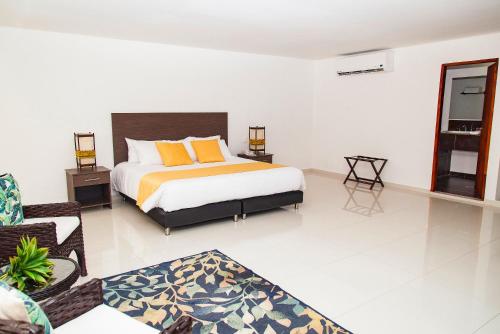 Una cama o camas en una habitación de Sol Caribe San Andrés All Inclusive