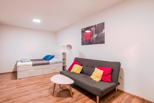 Posteľ alebo postele v izbe v ubytovaní Central Studio Boulevard