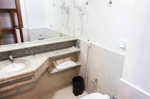 Koupelna v ubytování Carlton Plaza Hotel Uberlandia