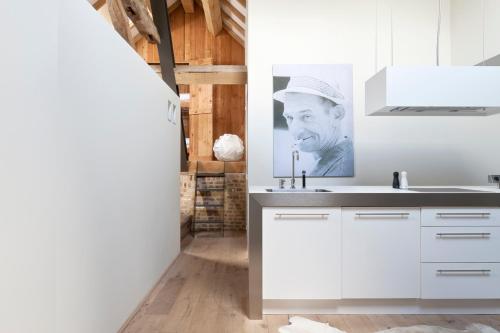 Dapur atau dapur kecil di Cour 8 Lofts