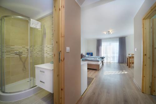 Kylpyhuone majoituspaikassa Apartamenty Berg Karpacz