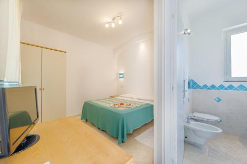 Koupelna v ubytování Hotel Le Mimose