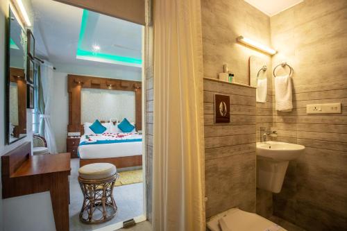 Kylpyhuone majoituspaikassa Monsoon Grande