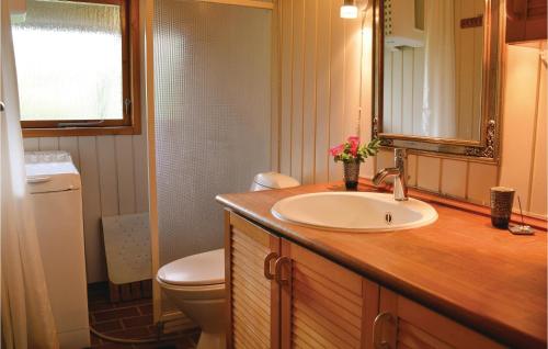 Ένα μπάνιο στο Beautiful Home In Ringkbing With Kitchen