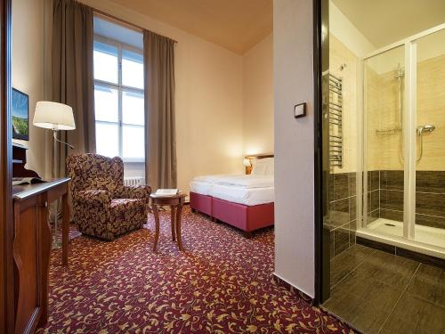 Koupelna v ubytování EA Zamecky Hotel Hruba Skala