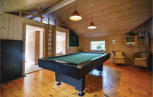a billiard room with a pool table in it at Holiday Home Musestien Dnmk Ii in Marielyst