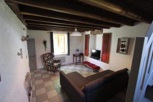 Χώρος καθιστικού στο Lava Lodge