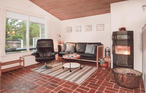 Posezení v ubytování Holiday Home Søren Gades Mark Blåvand Vi