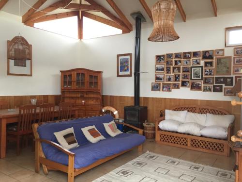 Postel nebo postele na pokoji v ubytování Gran casa en Isla Negra