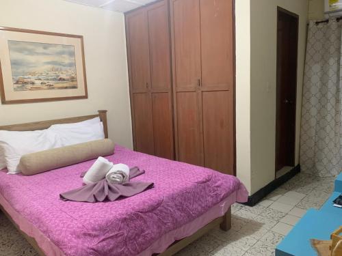 Katil atau katil-katil dalam bilik di Hotel Casa Telma