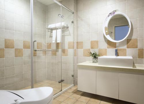 Koupelna v ubytování Yo Shen Jing Resorts
