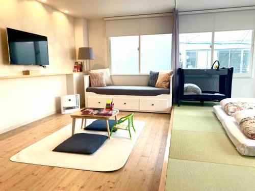 Posezení v ubytování TEN APARTMENT HOTEL