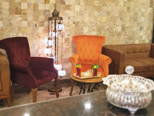 Ruang duduk di Boss Hotel Sultanahmet