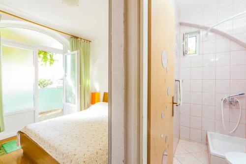 Koupelna v ubytování Green garden Rooms & Apartments