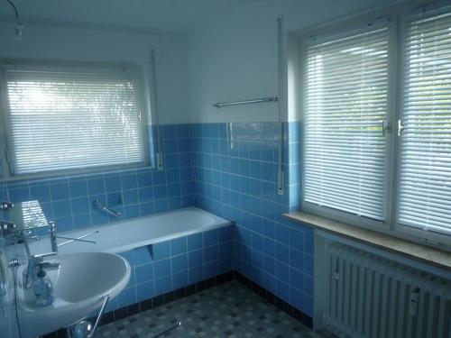 Koupelna v ubytování Monteurwohnung Hammel