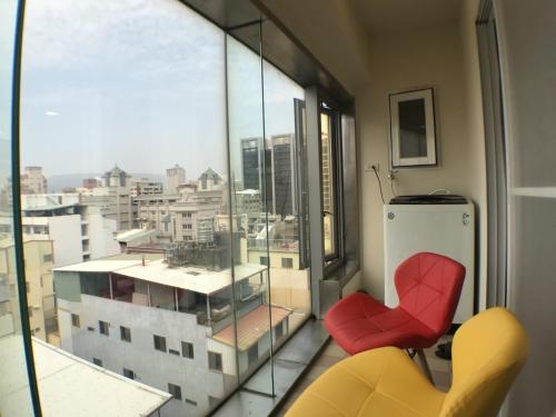 Χώρος καθιστικού στο Music City Inn