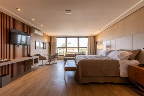 Ένα ή περισσότερα κρεβάτια σε δωμάτιο στο Hotel Bahamas