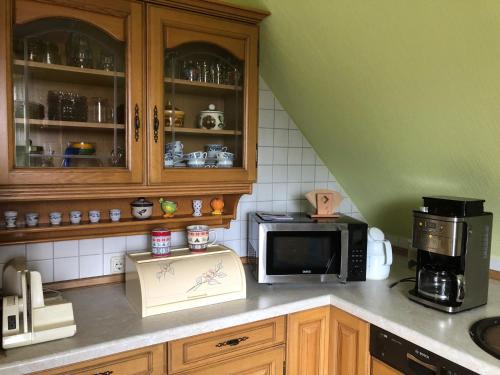 Dapur atau dapur kecil di FeWo Erholsame Auszeit