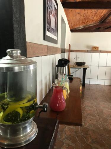 Nápoje v ubytování Chalés Alternativa Sítio