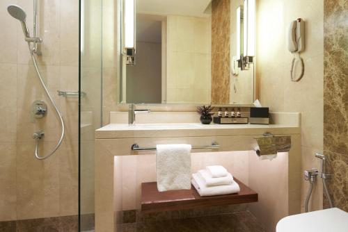 Holiday Inn Singapore Little India, an IHG Hotel tesisinde bir banyo