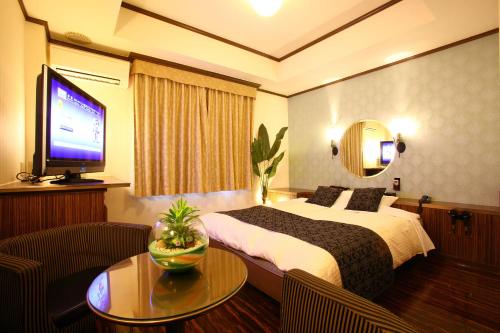 Μια τηλεόραση ή/και κέντρο ψυχαγωγίας στο HOTEL SOLA Yame-ADULT ONLY-
