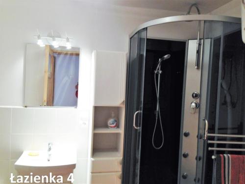 Kúpeľňa v ubytovaní Spichlerz Nad Jeziorem Dadaj Mazury