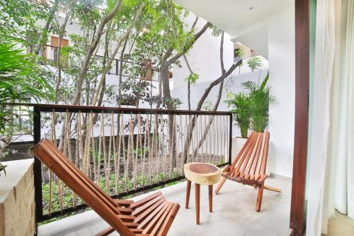 Un balcón o terraza de Hotel Blanco Tulum Adults Only