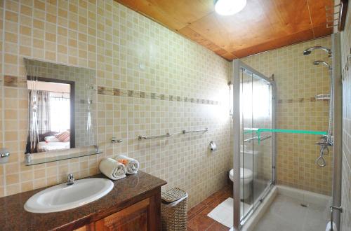 Koupelna v ubytování Acquario Guesthouse