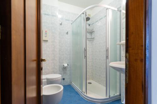 Koupelna v ubytování Hotel Vina De Mar