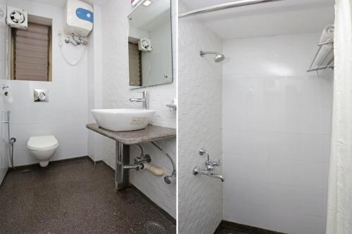 Koupelna v ubytování Diamond Plaza