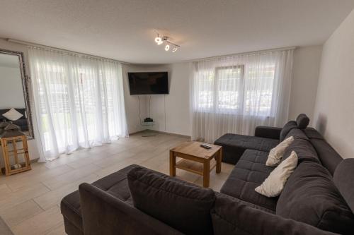 TV a/nebo společenská místnost v ubytování Mönch Apartment - Aare Jungfrau AG