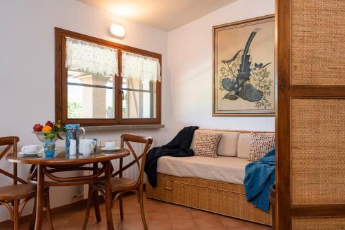 Ruang duduk di Agriturismo La Rombaia