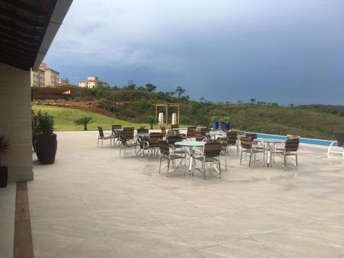 Kolam renang di atau dekat dengan Hotel Mirante São Brás