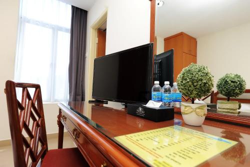 TV a/nebo společenská místnost v ubytování Palm Inn Ampang Point