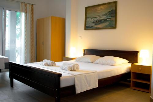Postel nebo postele na pokoji v ubytování Apartment's Meti